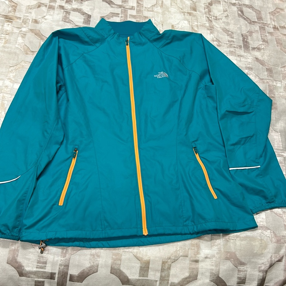 New north face aqua wind breaker jacket